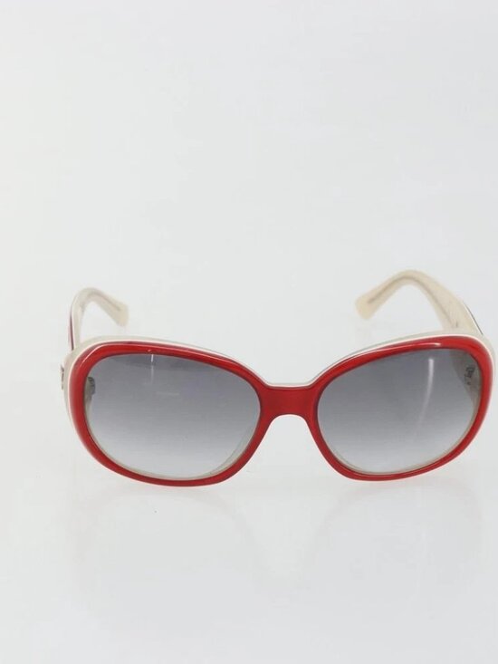 CHANEL Camelia Sunglasses plastic Red 5113 CC Auth YKZ1411A main image 12